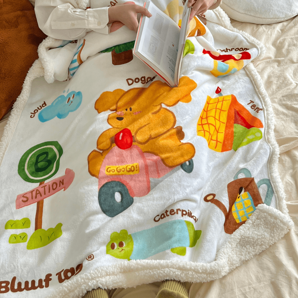 【🏕️郊遊小狗】羊羔絨毛毯